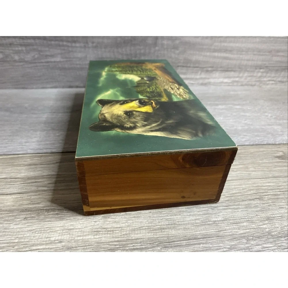 Great Smoky Mountains Gatlinburg Tennessee Wood Keepsake Trinket Box